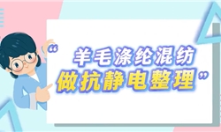 羊毛涤纶抗静电处理，耐洗耐洗带手感