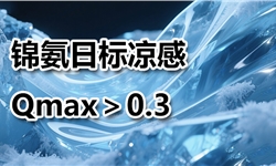 锦氨面料，日标接触凉感QMAX0.3开发实例
