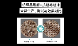 纺织面料耐磨 抗起球大货生产现场与效果对比