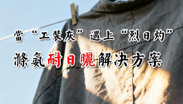 当“工装灰”遇上“烈日灼”：涤氨耐日晒解决方案