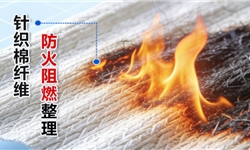 针织棉纤维本白面料，做防火阻燃整理的方案