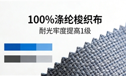 100%涤纶弹力布，日晒牢度AATCC16.3-2020标准提升1级方案