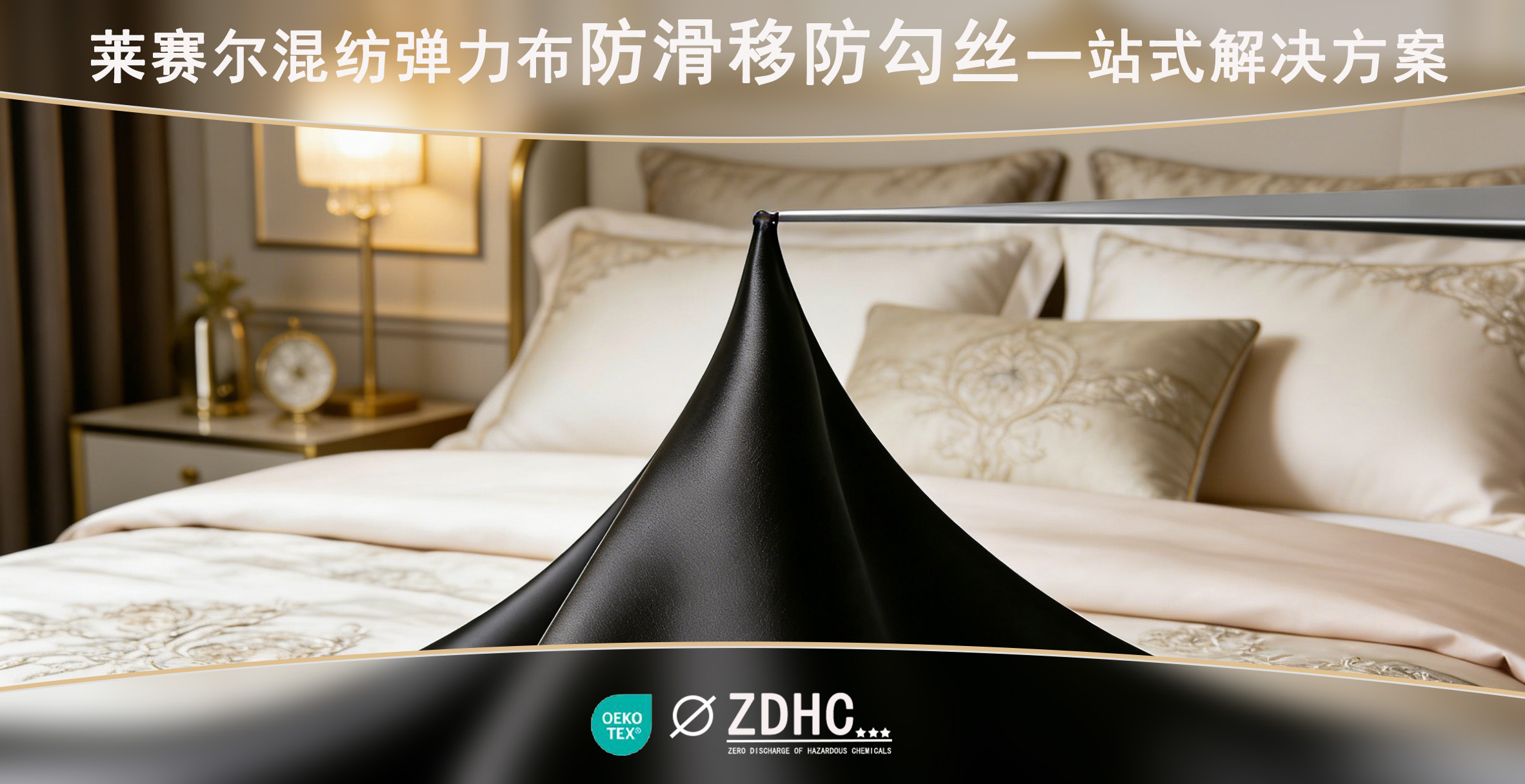 抗勾丝3-4级！莱赛尔混纺弹力布防滑移防勾丝一站式解决方案