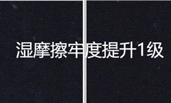 聚酯纤维棉传奇蓝抓毛布，湿摩擦牢度提升1级方案