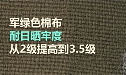 军绿色棉布，耐日晒色牢度，从2级提高到3级以上的方案