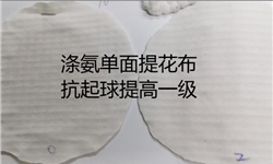 黑色米白双色涤氨单面提花弹力布，抗起球提高一级方案