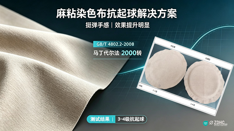 麻人棉面料起球顽疾！3-4级抗起球解决方案