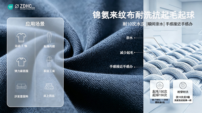锦氨来纹布耐洗抗起毛起球解决方案
