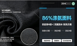 86%涤氨面料抗起球4级+无氟防水洗前4.5级/洗后4级耐洗方案