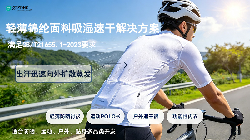 轻薄锦纶面料吸湿速干解决方案｜满足GB/T21655.1-2023要求